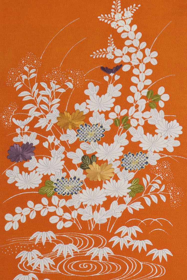 秋草づくし（袷）