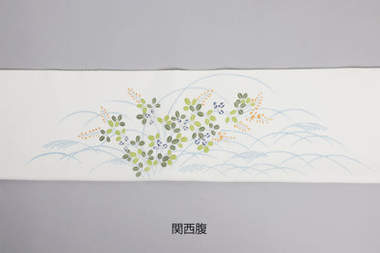 ぎをん齋藤の白色の駒絽夏御所解帯の関西腹の写真