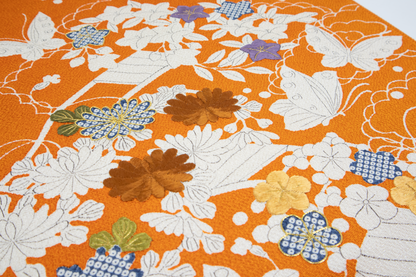  ぎをん齋藤の御所解帯 花車 朱地