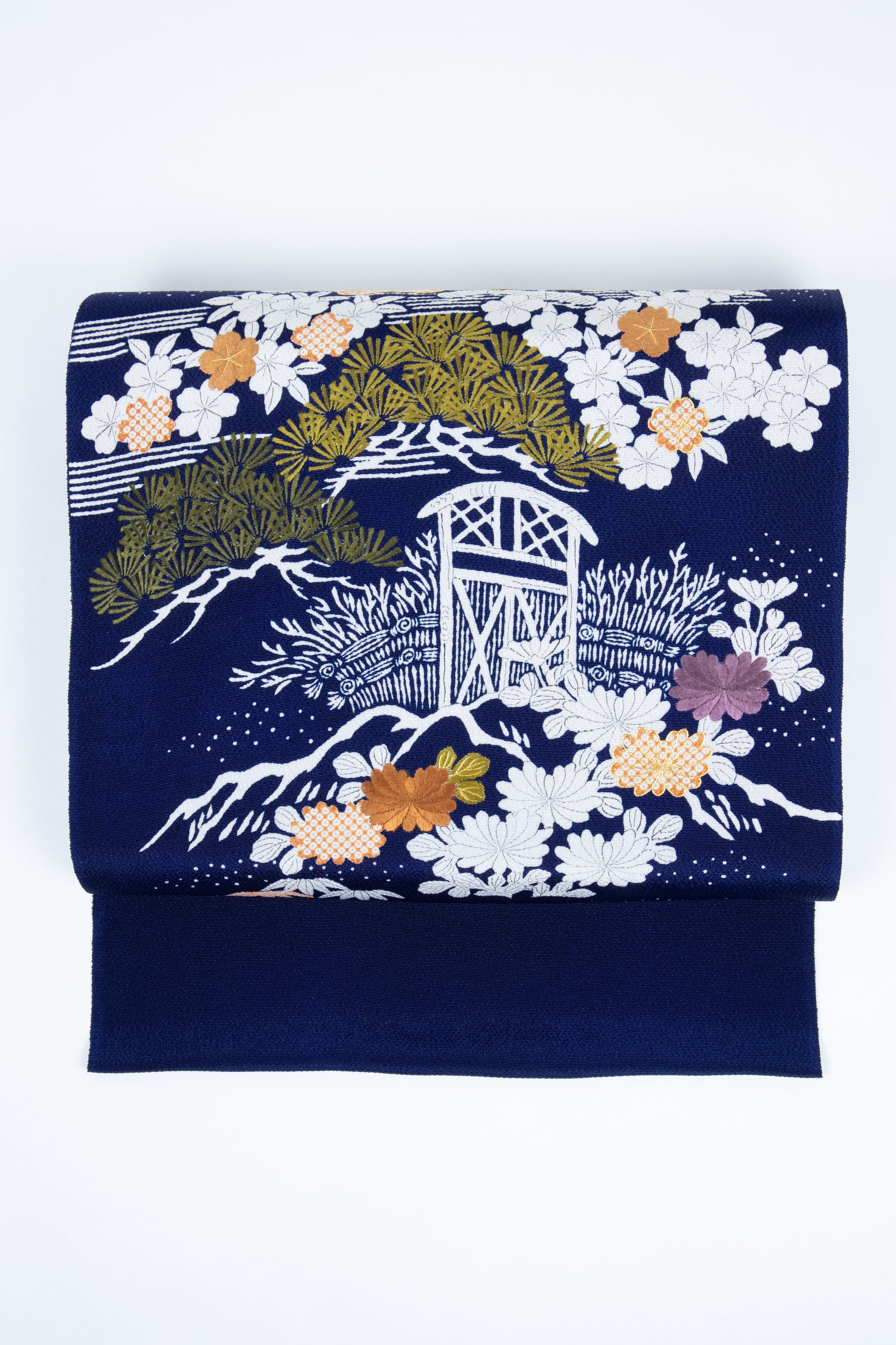 ぎをん齋藤の御所解 枝折戸 紺地