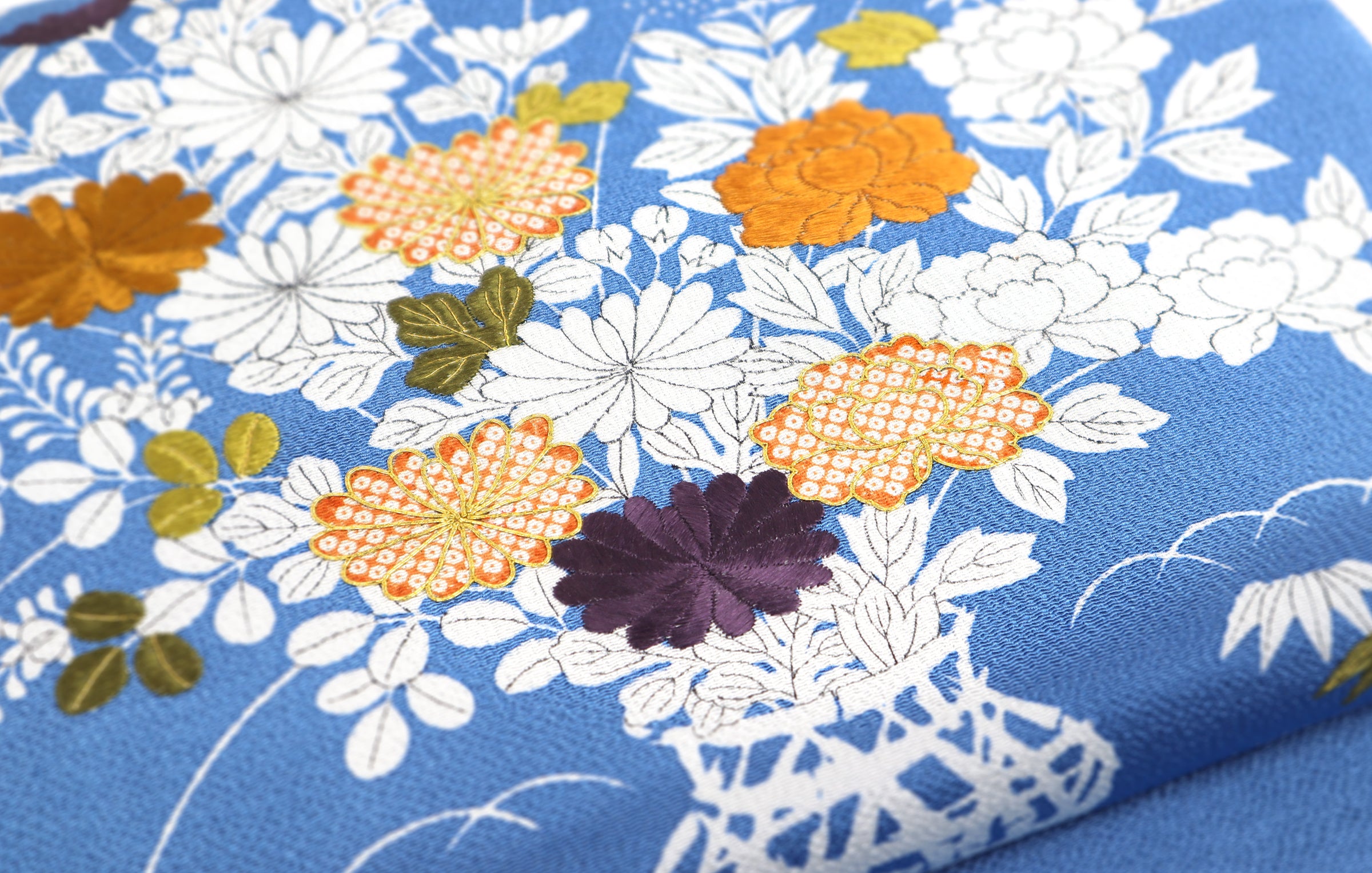 優美な御所解文の袋帯　白地　正絹 2025年最新】御所解 名古屋帯の人気アイテム - メルカリ